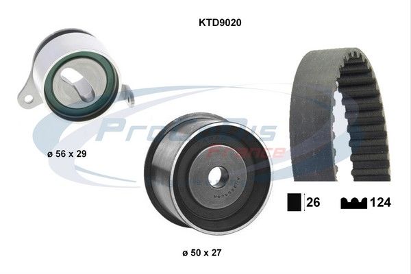 PROCODIS FRANCE Hammasrihma komplekt KTD9020